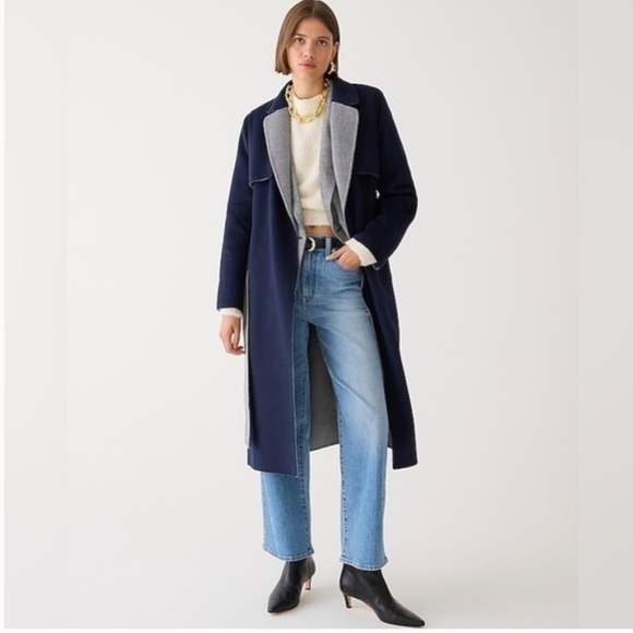 JCREW Harriet trench coat in double-faced blend - Picture 1 of 13